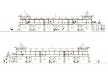 Estate cottages, The Rushmore Estate, Wiltshire